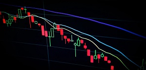 Falling stock chart