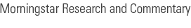 Morningstar Fund Research