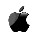 Apple logo zwart 126x126