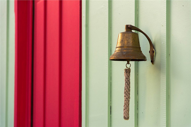 bell on wall