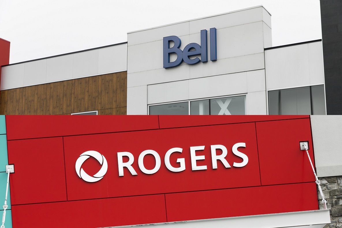 Logos de Bell et de Rogers