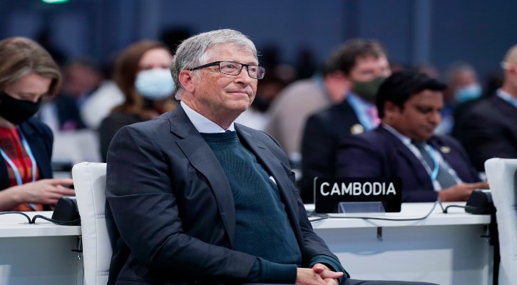 Bill Gates attends COP26 in Glasgow
