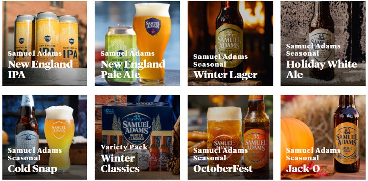 Samuel Adams ist die am meisten verkaufte Premium-Bier-Marke in den USA
