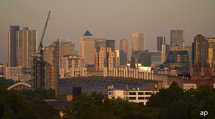 Buildings in Canary Wharf