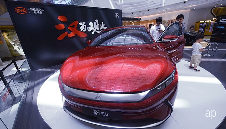 BYD electric car in China