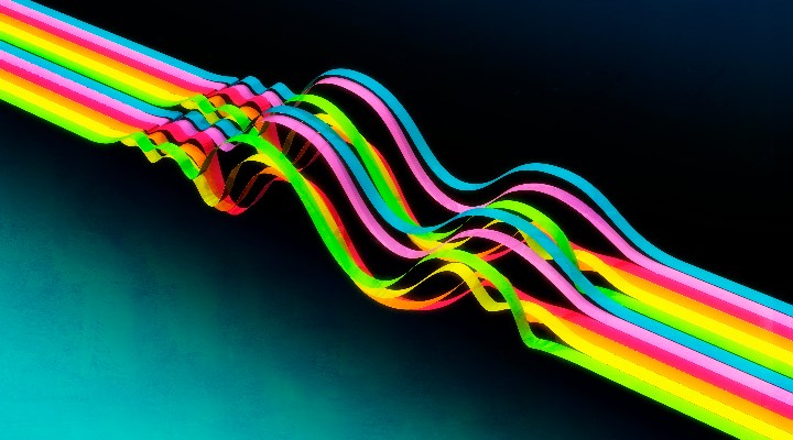 colourful waves