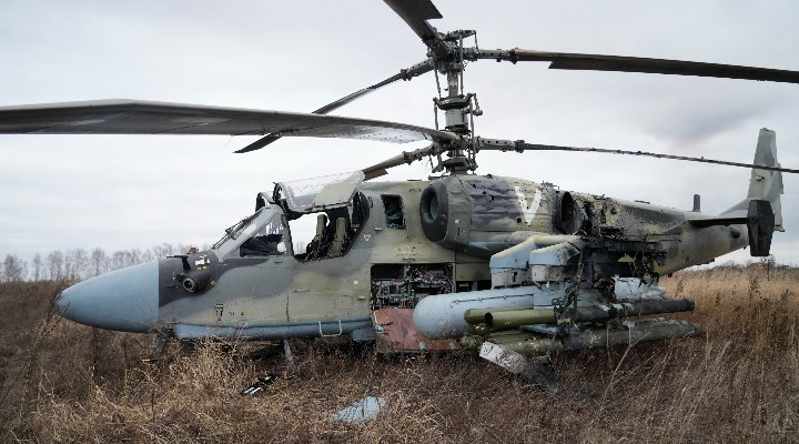 Downed Russian Helicopter in Ukraine