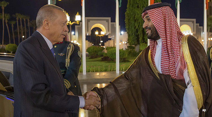 Turkey's Erdogan and Mohammed bin Salman