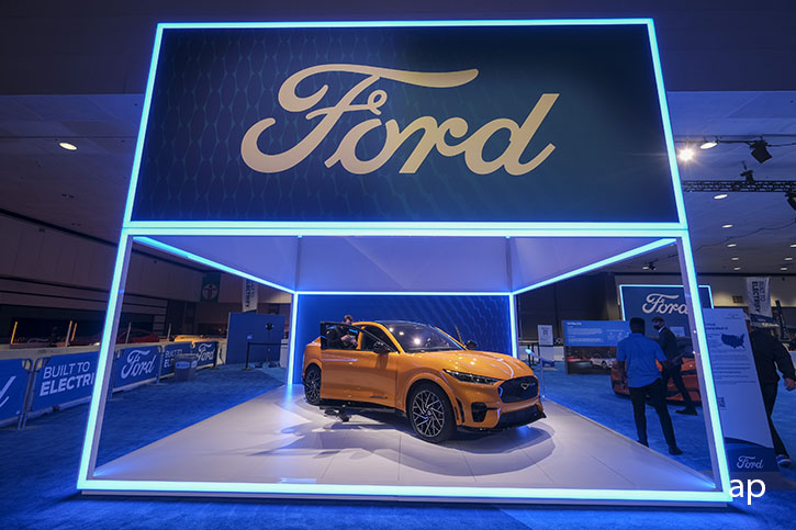 Ford car on display in 2021