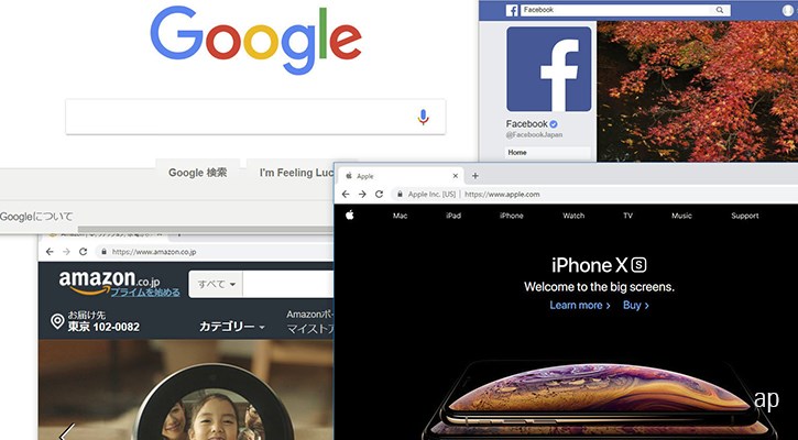 Die Logos grosser Social Media Konzerne wie Google und Facebook