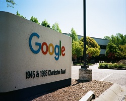 Google logo outside small