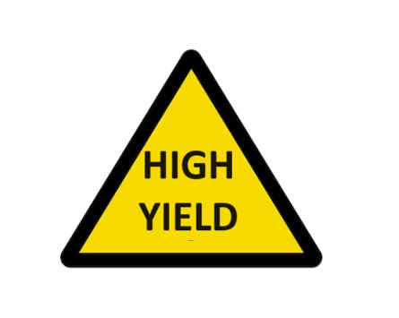 High Yield se&ntilde;al de peligro