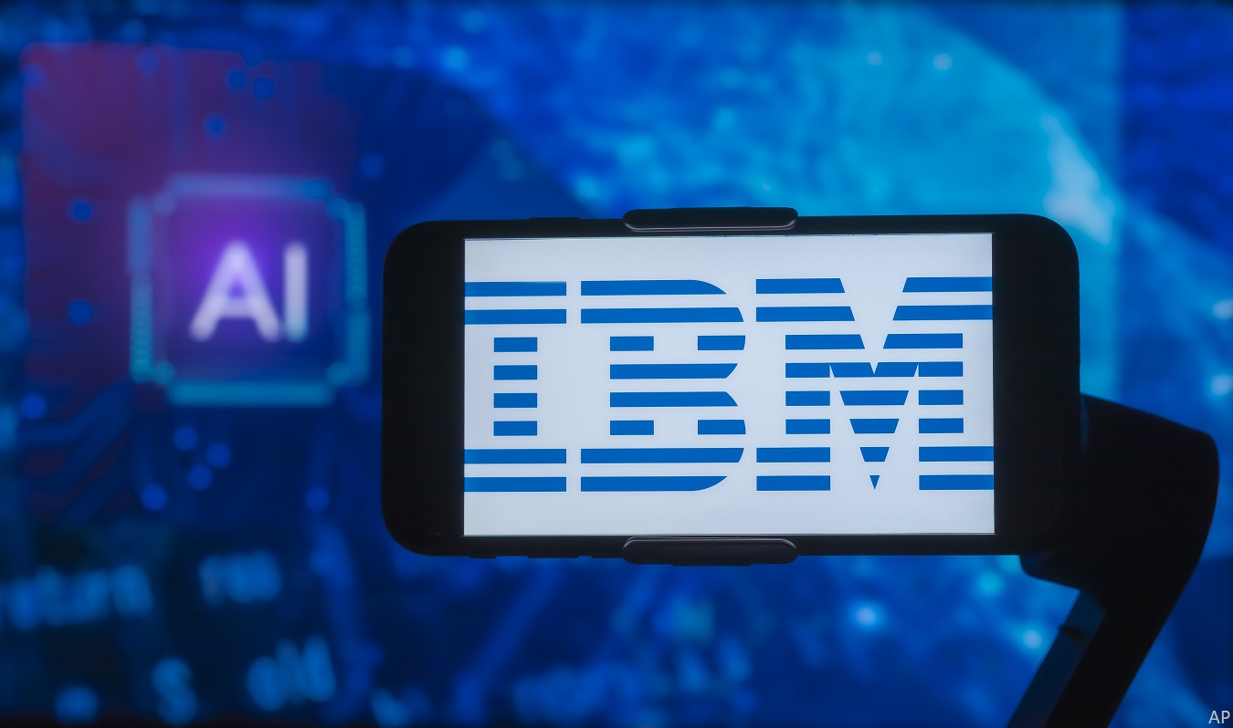 IBM logo and AI