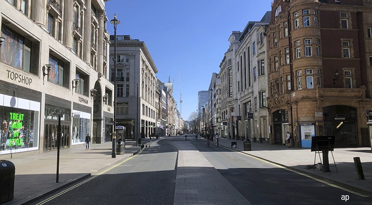 Empty Oxford Street