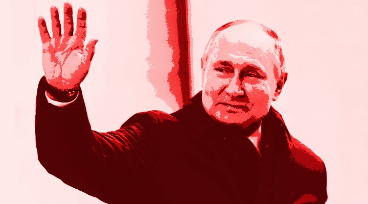 Putin saludando