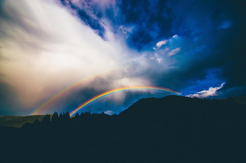 Rainbow mountains
