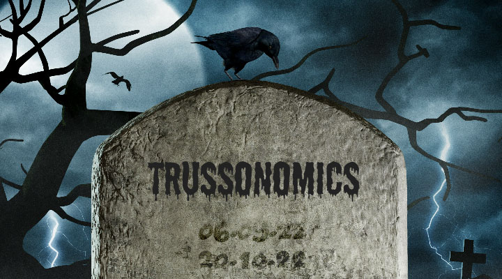 Trussonomics gravestone