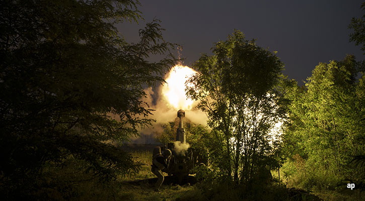 Ukrainas militære avfyring av missil