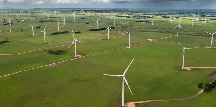 Windpark von Vestas Wind in Australien