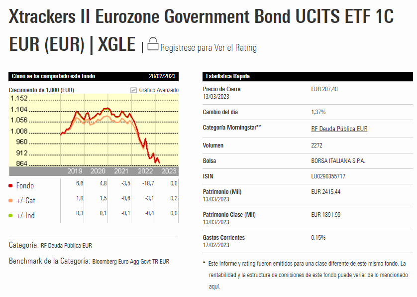 Xtrackers II Eurozone Government Bond UCITS ETF 1C