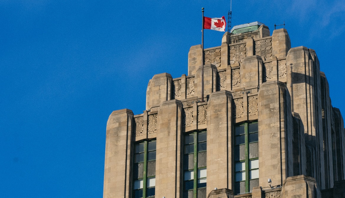 Canadian government building in Ville Marie, Montréal.