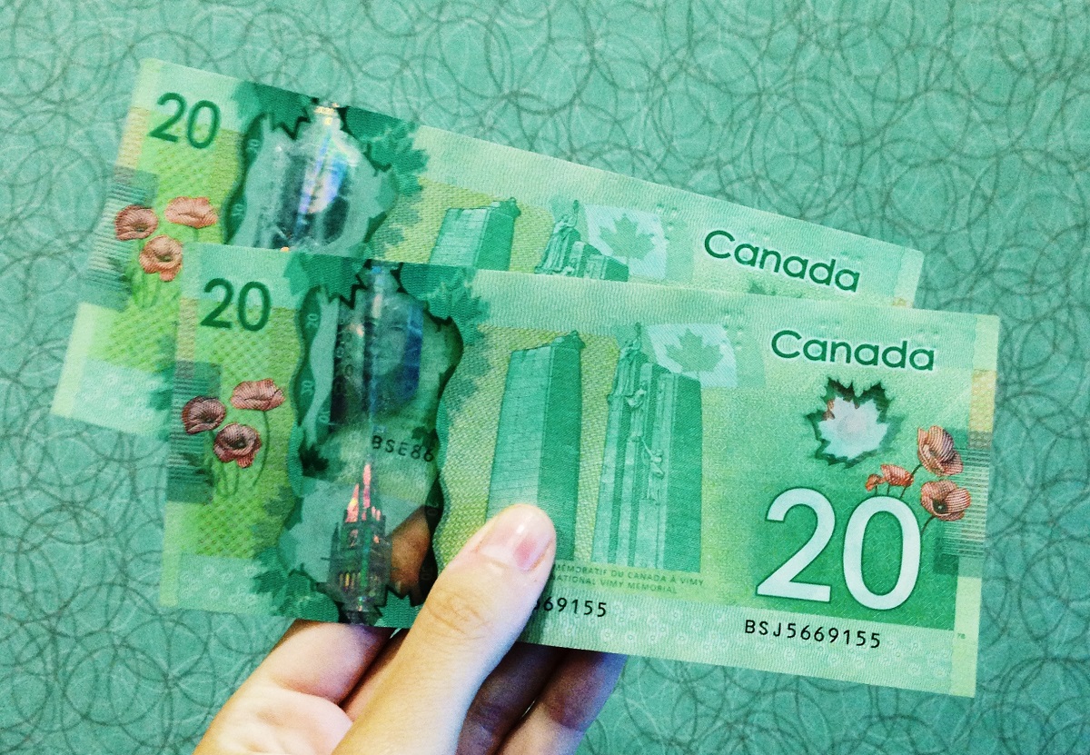 Canadian 20 dollar bills