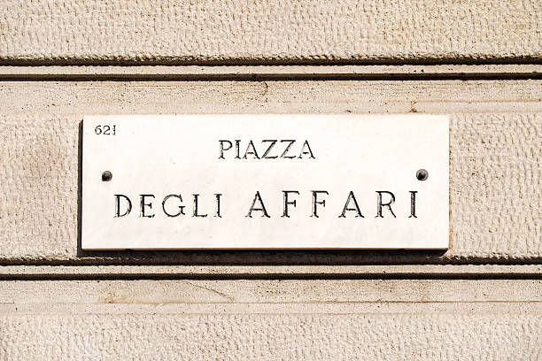 Piazza degli Affari, the location of the Italian stock exchange