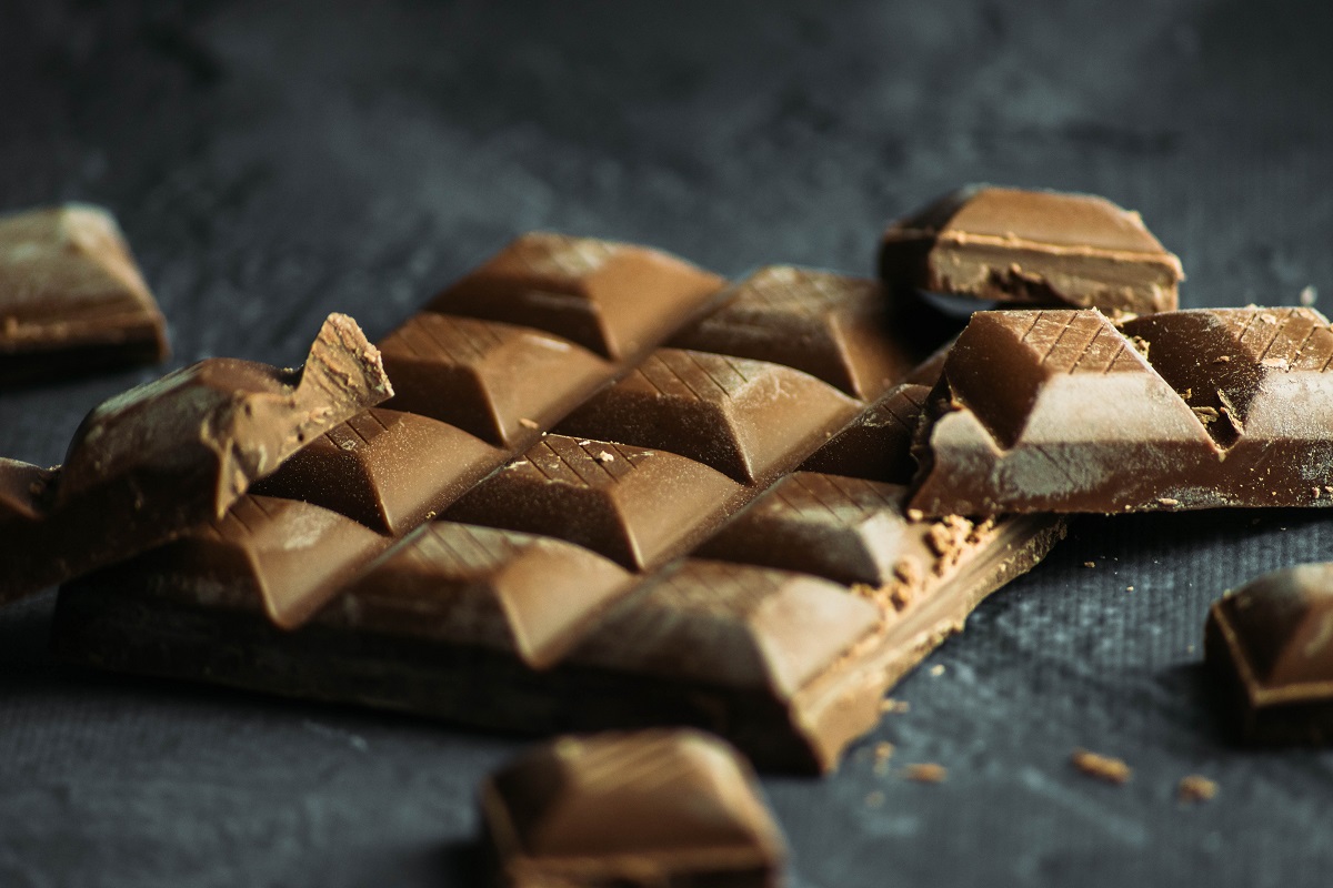 Chocolate bar pieces